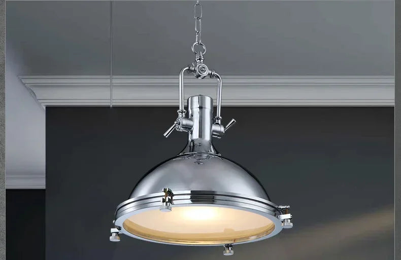 American Retro Industrial Home Decor Chandelier Metal Living Room Loft Kitchen Bar Eye Protection Pendant Lighting Fixtures LED