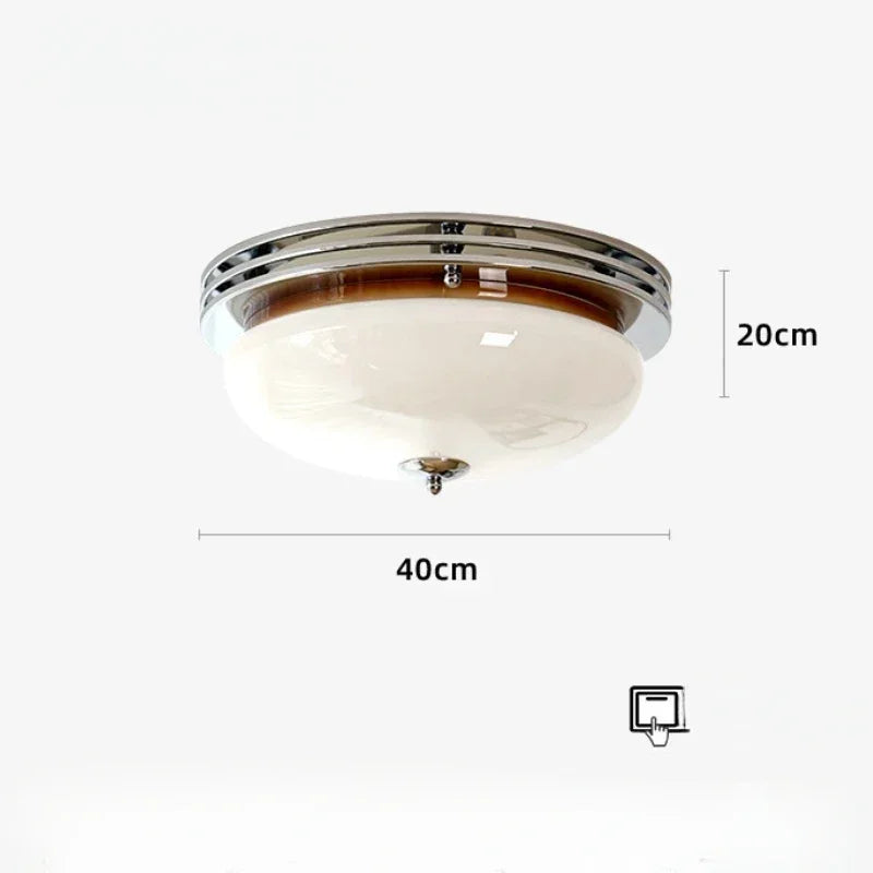 Bauhaus Glass Ceiling Lamps French Style Retro Balcony Bedroom Living Study Room Corridor Porch Home Decor Lighting Fixtures
