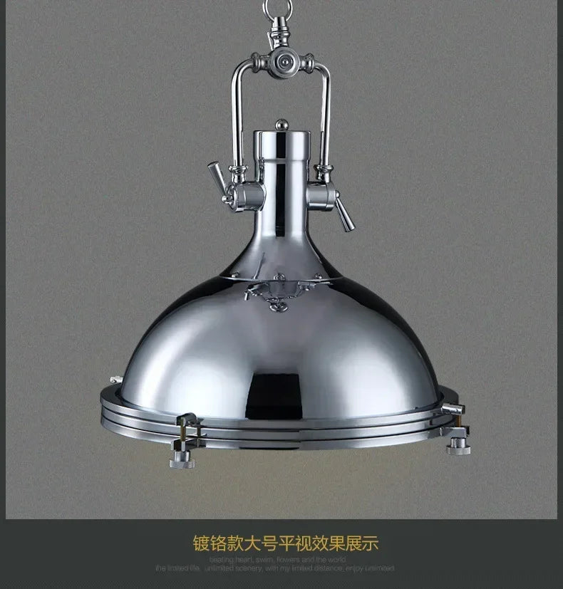 American Retro Industrial Home Decor Chandelier Metal Living Room Loft Kitchen Bar Eye Protection Pendant Lighting Fixtures LED
