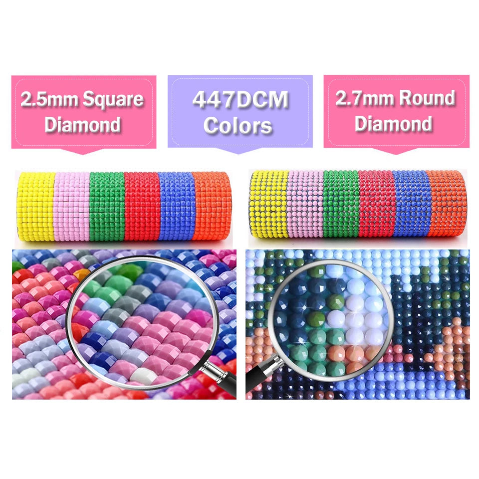 2025 Diamond Embroidery DIY Dream Wonderland Book Diamond Painting Art 5D Square Rhinestone Mosaic Cross Stitch Rose Home Decor