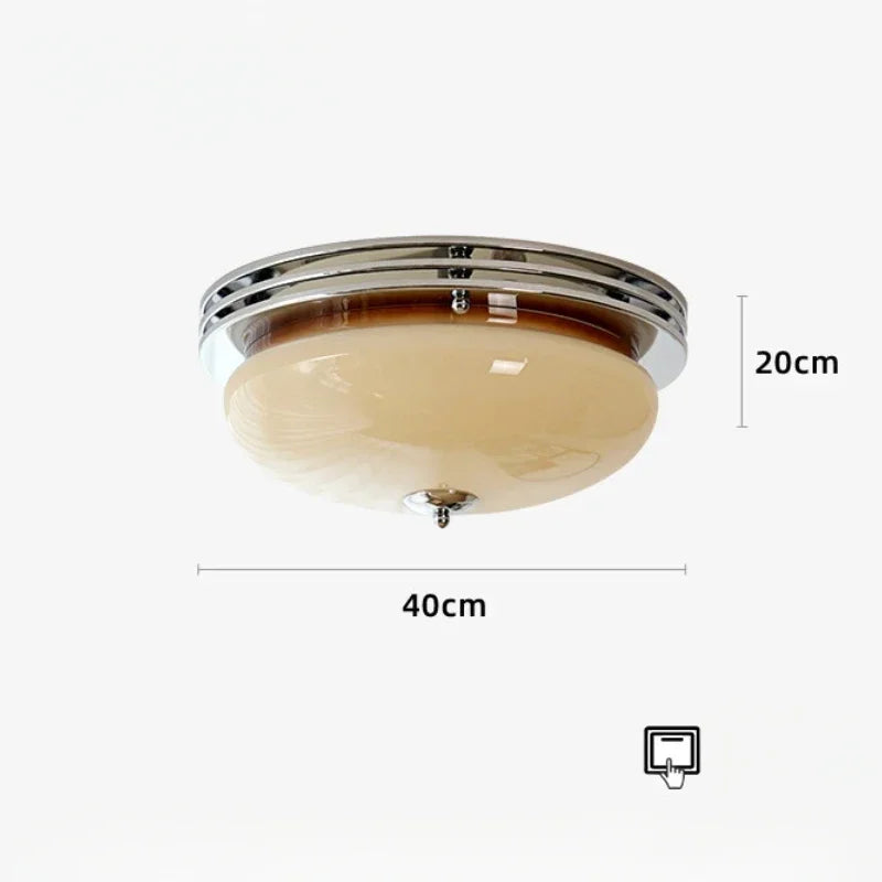 Bauhaus Glass Ceiling Lamps French Style Retro Balcony Bedroom Living Study Room Corridor Porch Home Decor Lighting Fixtures