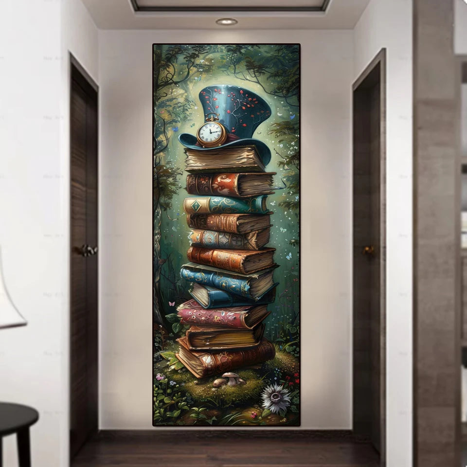 2025 Diamond Embroidery DIY Dream Wonderland Book Diamond Painting Art 5D Square Rhinestone Mosaic Cross Stitch Rose Home Decor