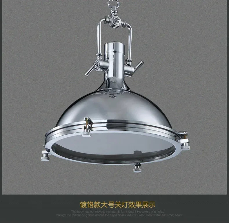 American Retro Industrial Home Decor Chandelier Metal Living Room Loft Kitchen Bar Eye Protection Pendant Lighting Fixtures LED