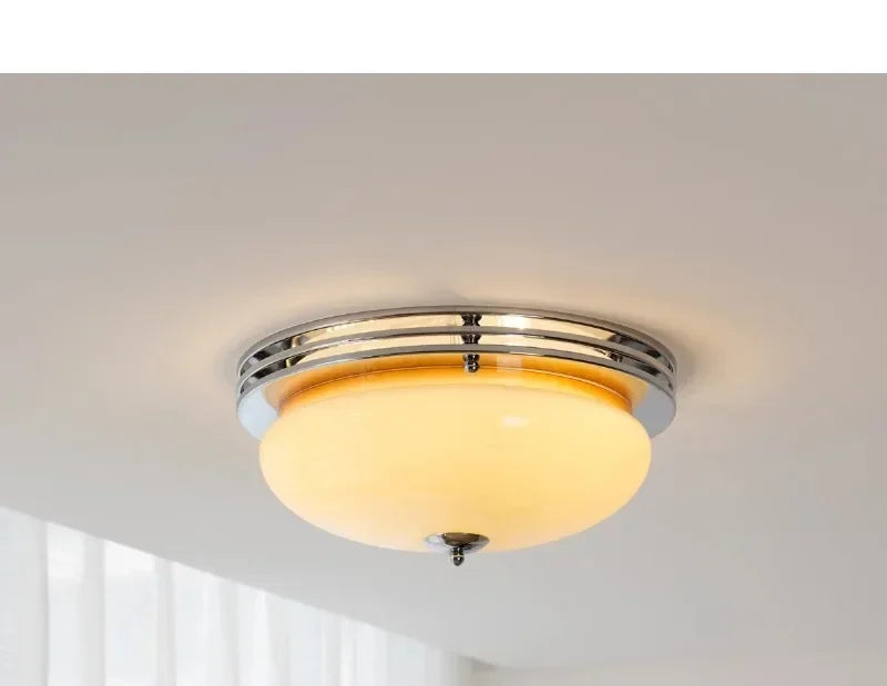 Bauhaus Glass Ceiling Lamps French Style Retro Balcony Bedroom Living Study Room Corridor Porch Home Decor Lighting Fixtures