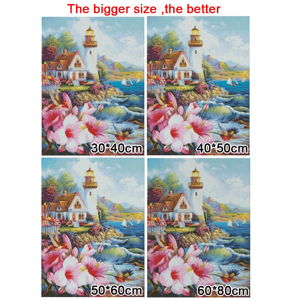 Big Size Diamond Painting 5D Animal World Tiger Elephant Diamond Embroidery Painting DIY Mosaic Gift Home Decor FF2748