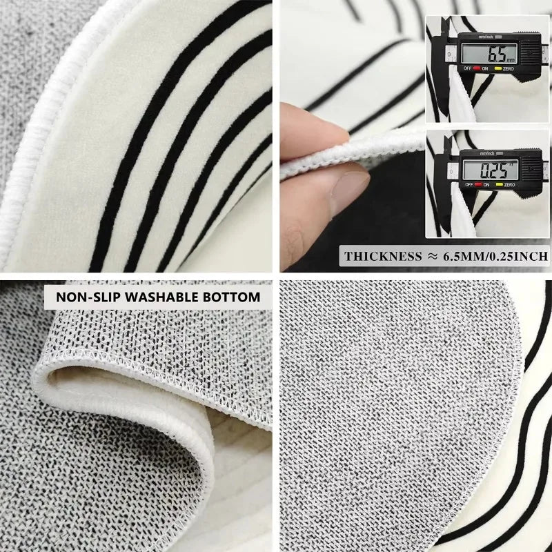 Carpet for Living Room Decoration Vintage Rug Bedroom Soft Machine Washable Non-slip Floor Mat Home Decor Ковер Для Гостиной