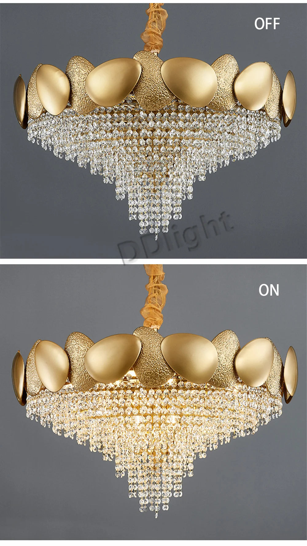 Dimmable LED Pendant Light 2023 Lustres Crystal Tassles Ceiling Chandelier Modern Luxury Hanging Lamp Home Decor for Living Room