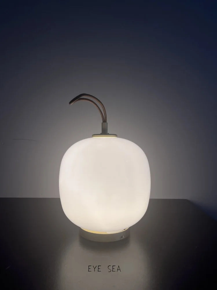 Danish Designer Living Room Home Decor Pink White Portable Desk Lamp Nordic Lamp Charging Glass Bedside Warm Reading Light LED