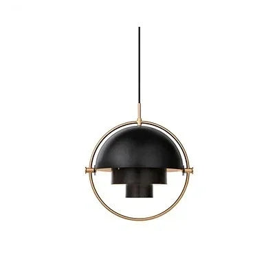 Danish Designer Deformable Iron Pendant Light Gold Hanging Led Lamp for Dining Room Kitchen Light Home Decor Lighting Fixtures