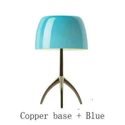 Bauhaus Light Luxury Designer Desk Lamp Reading  LED Table Light Glass Lampshade Home Decor Bedroom Living Room Bedside Lighting