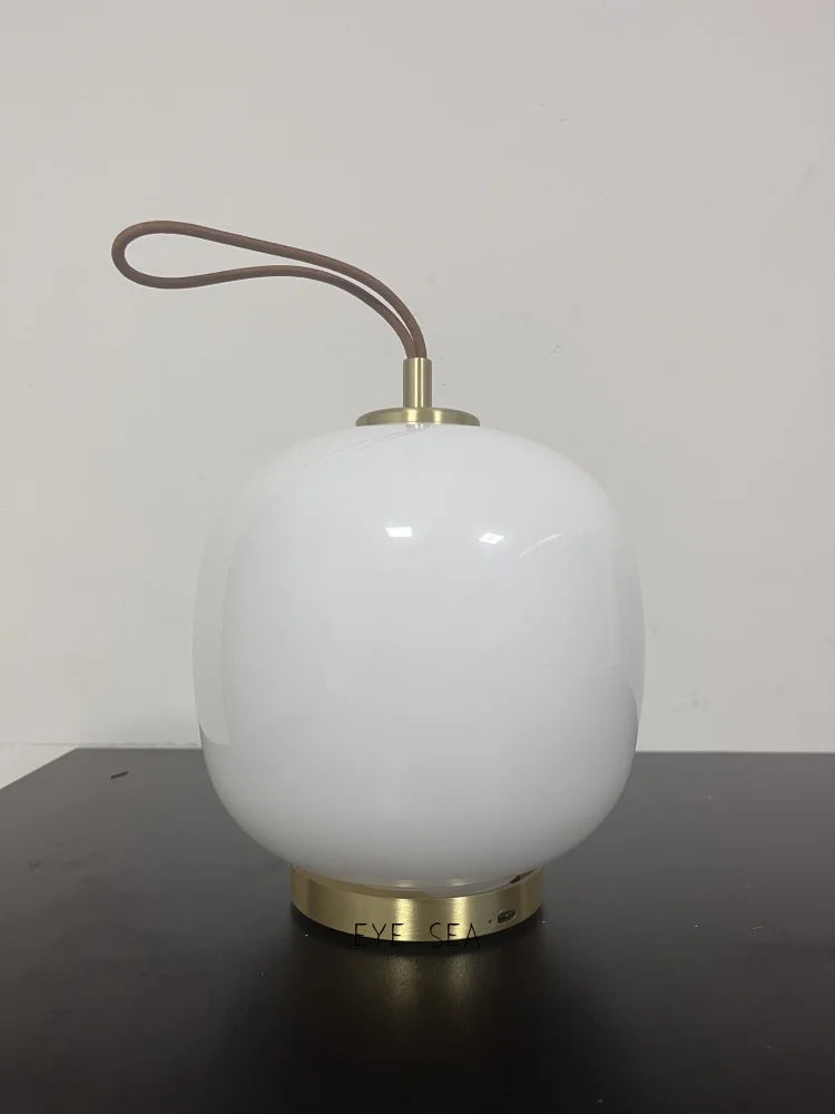 Danish Designer Living Room Home Decor Pink White Portable Desk Lamp Nordic Lamp Charging Glass Bedside Warm Reading Light LED