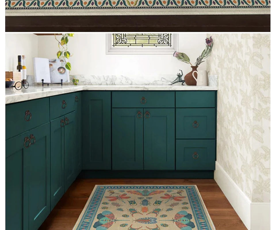 Carpet for Living Room Decoration Vintage Rug Bedroom Soft Machine Washable Non-slip Floor Mat Home Decor Ковер Для Гостиной