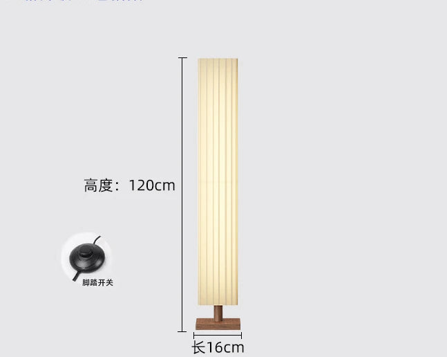 Fabric Led Floor Lights for Living Room Sofa Side Decorative Wood Standing Lamps Light Bedroom Bedside Light Home Decor