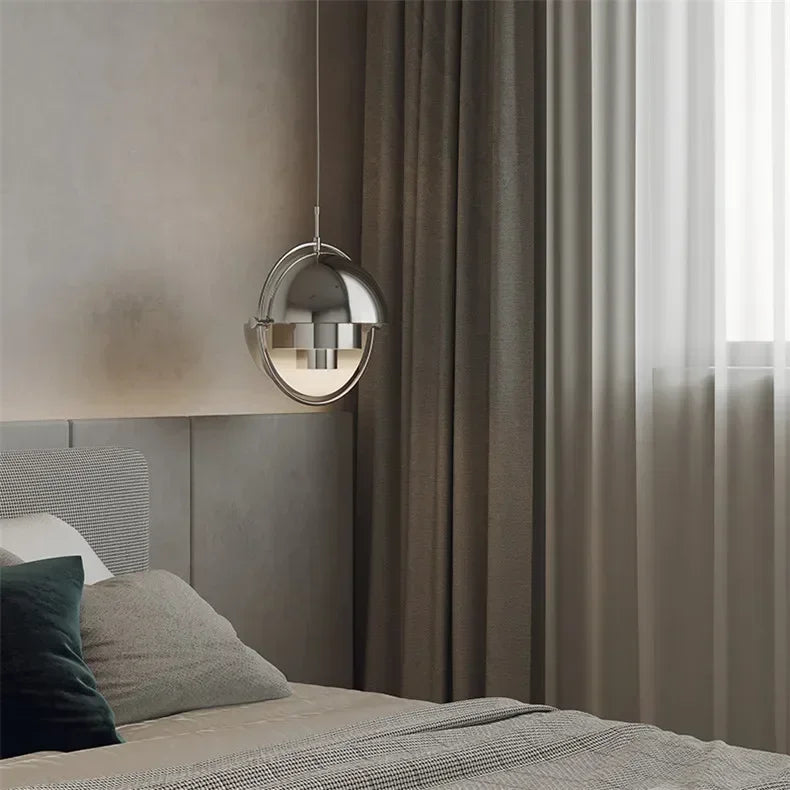 Danish Designer Deformable Iron Pendant Light Gold Hanging Led Lamp for Dining Room Kitchen Light Home Decor Lighting Fixtures