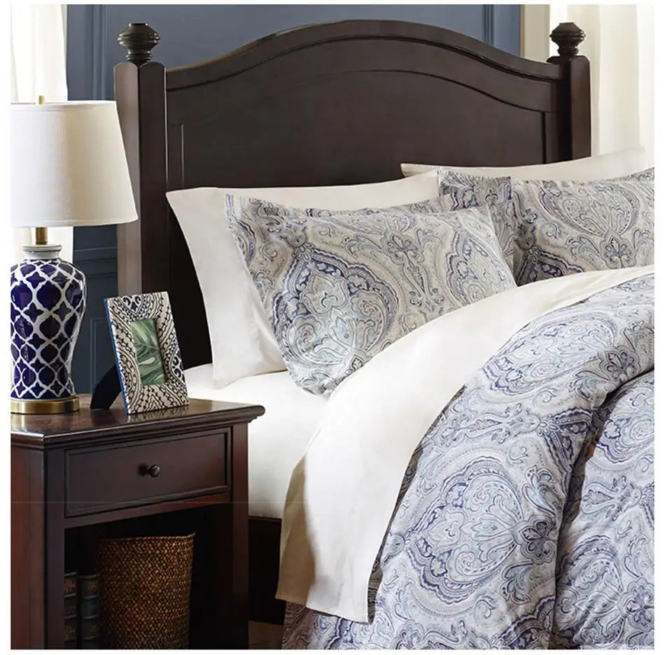 Classical Blue Ceramic Lamp Bedroom Bedside Table Lighting Living Room Study Home Decor Blue and White Porcelain Desk Lamp