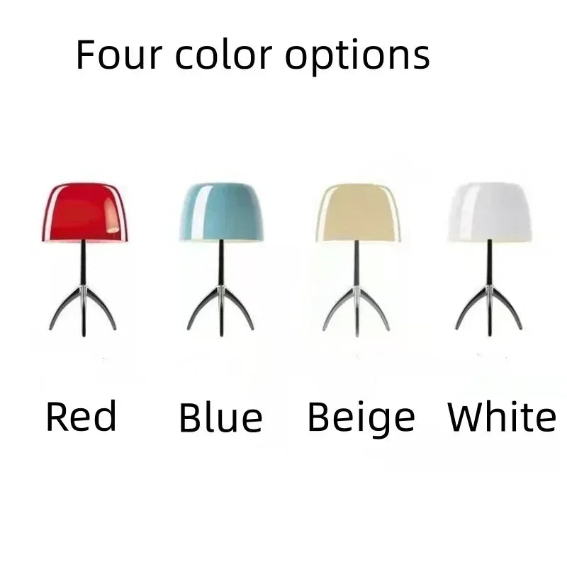 Bauhaus Light Luxury Designer Desk Lamp Reading  LED Table Light Glass Lampshade Home Decor Bedroom Living Room Bedside Lighting