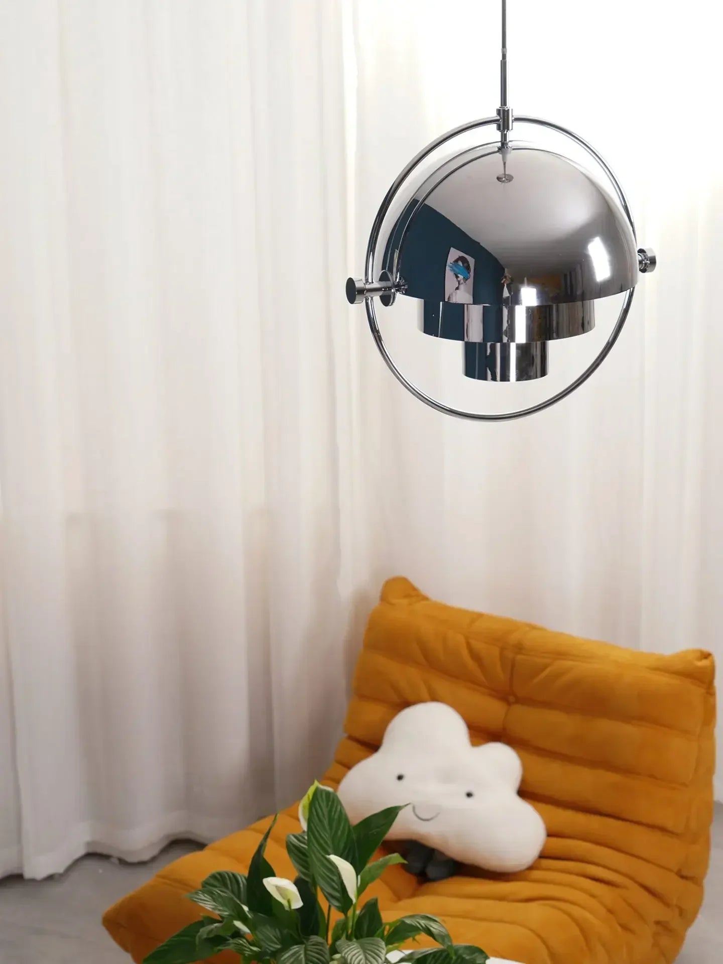 Danish Designer Deformable Iron Pendant Light Gold Hanging Led Lamp for Dining Room Kitchen Light Home Decor Lighting Fixtures