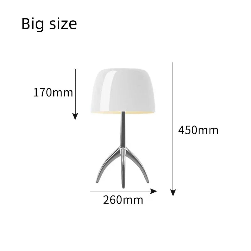 Bauhaus Light Luxury Designer Desk Lamp Reading  LED Table Light Glass Lampshade Home Decor Bedroom Living Room Bedside Lighting