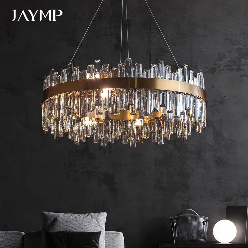 Crystal Chandeliers Luxury Dining Room Pendant Lights Living Room Lamp Modern Home Decor lustre Dining Table Hanging Fixtures