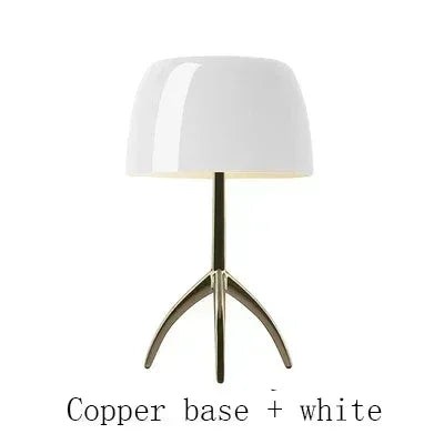Bauhaus Light Luxury Designer Desk Lamp Reading  LED Table Light Glass Lampshade Home Decor Bedroom Living Room Bedside Lighting