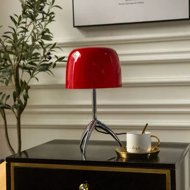 Bauhaus Light Luxury Designer Desk Lamp Reading  LED Table Light Glass Lampshade Home Decor Bedroom Living Room Bedside Lighting
