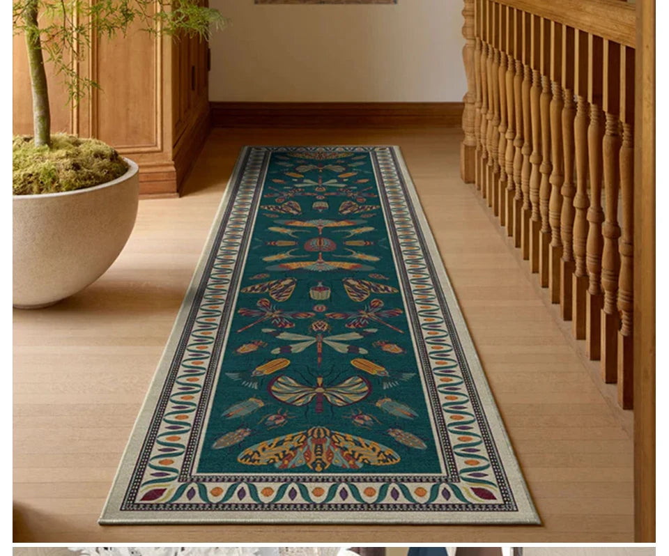 Carpet for Living Room Decoration Vintage Rug Bedroom Soft Machine Washable Non-slip Floor Mat Home Decor Ковер Для Гостиной