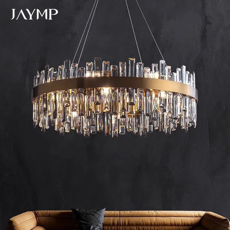 Crystal Chandeliers Luxury Dining Room Pendant Lights Living Room Lamp Modern Home Decor lustre Dining Table Hanging Fixtures