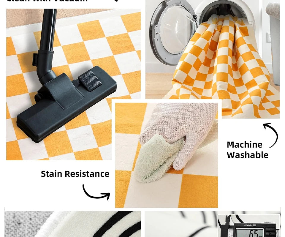 Carpet for Living Room Decoration Vintage Rug Bedroom Soft Machine Washable Non-slip Floor Mat Home Decor Ковер Для Гостиной