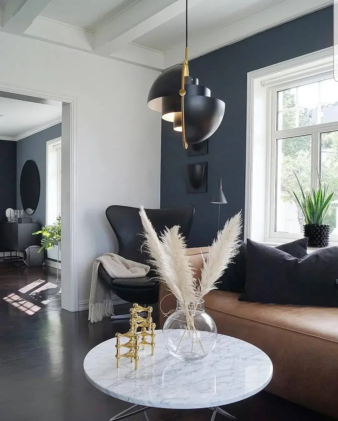 Danish Designer Deformable Iron Pendant Light Gold Hanging Led Lamp for Dining Room Kitchen Light Home Decor Lighting Fixtures