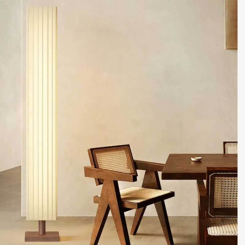 Fabric Led Floor Lights for Living Room Sofa Side Decorative Wood Standing Lamps Light Bedroom Bedside Light Home Decor