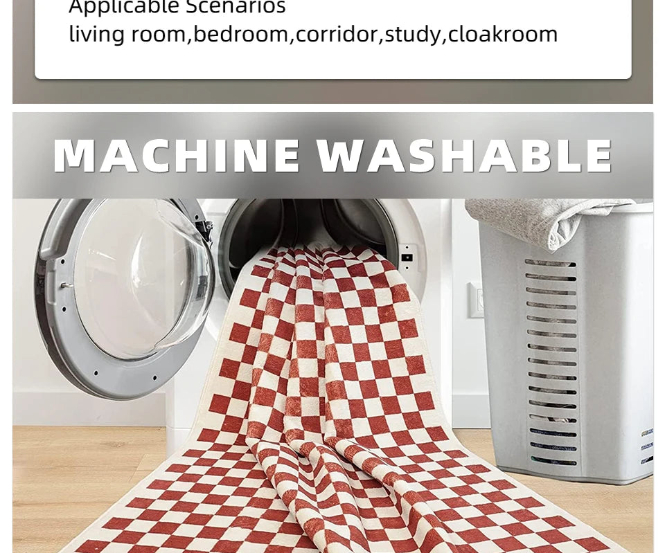 Carpet for Living Room Decoration Vintage Rug Bedroom Soft Machine Washable Non-slip Floor Mat Home Decor Ковер Для Гостиной