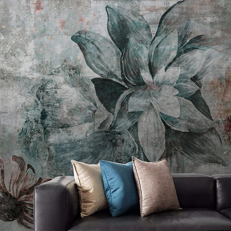Custom 3D Photo Wallpaper Nordic Vintage Flower Bedroom Dining Room Kitchen Backdrop Mural Home Decor Wallpapers For Living Room